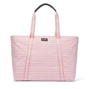 Victoria's Secret Light Pink Striped Tote